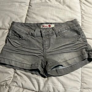 Gray Jean shirts with sequins pockets